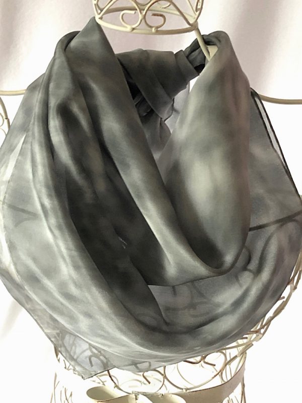 large grey square scarf