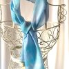 long blue scarf
