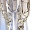 very pale blue long silk scarf pale blue long scarf